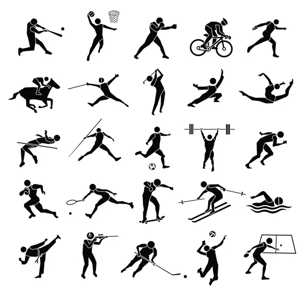 Juego de iconos deportivos — Archivo Imágenes Vectoriales