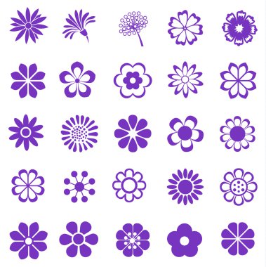 flower vector set