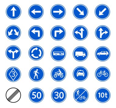 trafik düzenleme işaretleri
