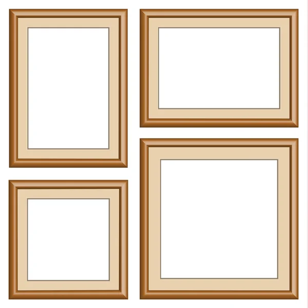 Wood frame — Stock Vector
