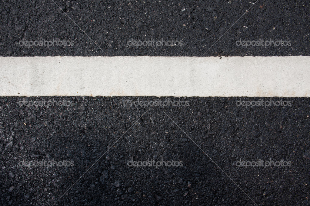 White paint line on asphalt road Stock Photo by ©chartcameraman 50525721