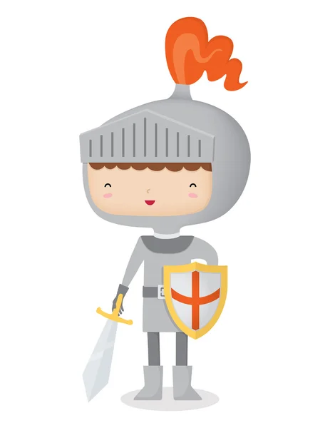 Happy Knight — Stock Vector