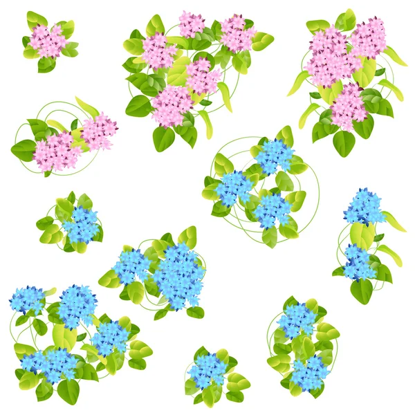 Yeşil yapraklı soyut arkaplan.