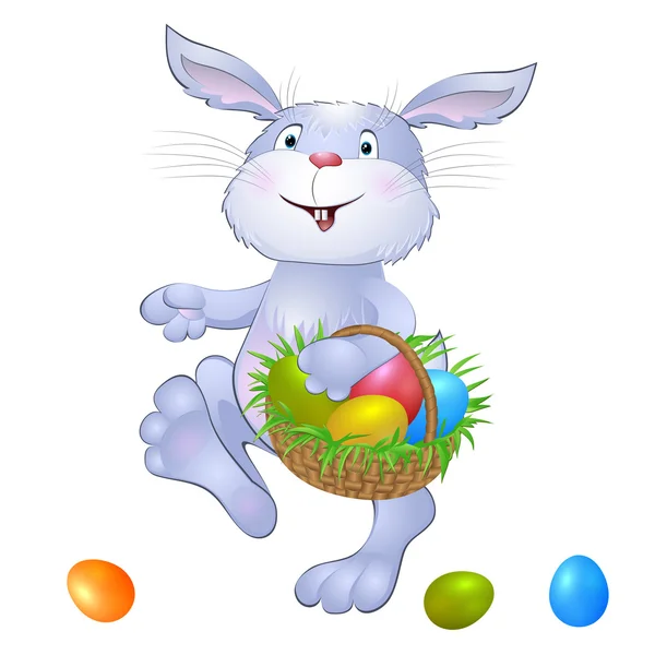 Paskalya yumurtaları ile tavşan