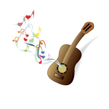 Klasik Gitar kahverengi