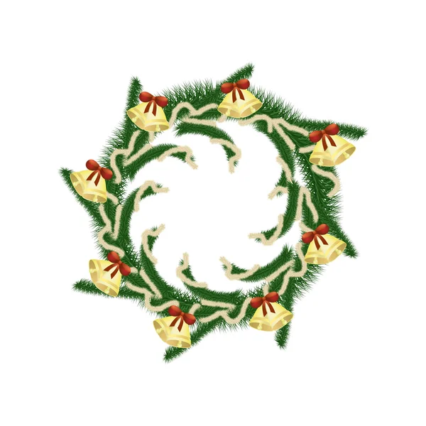 Noel çelengi vektörü