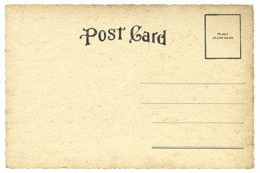 boş Vintage kartpostal