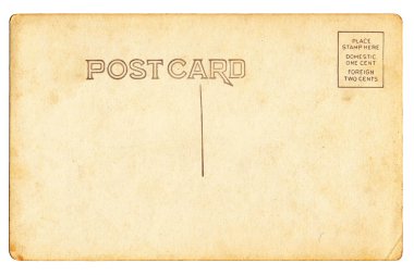 boş Vintage kartpostal