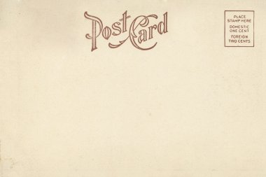 boş Vintage kartpostal