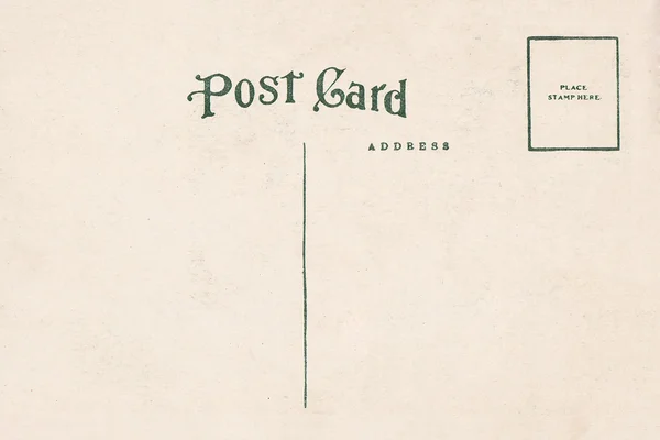 Voltar do cartão postal em branco vintage — Fotografia de Stock