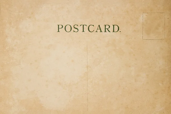Задняя часть винтажной открытки — стоковое фото