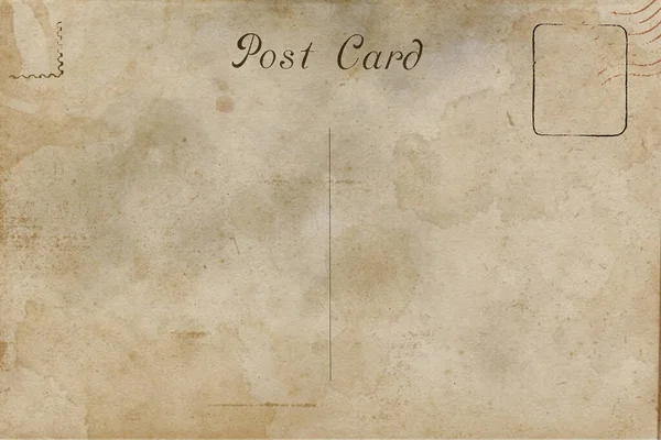 Parte Posterior Postal Vintage Para Mensaje Escritura — Foto de Stock