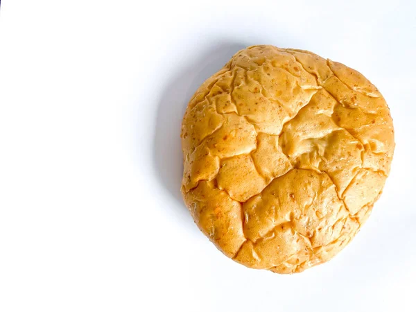 Ψωμί Ολικής Άλεσης Έτοιμο Για Κατανάλωση Στο Λευκό Φόντο — Φωτογραφία Αρχείου