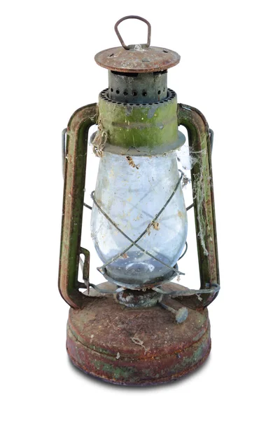 生锈的古董油盏灯 — 图库照片