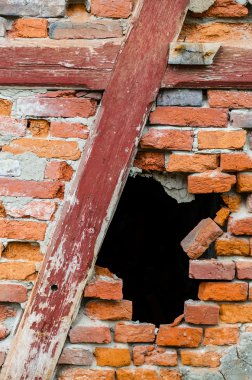 kırmızı tuğla duvarı