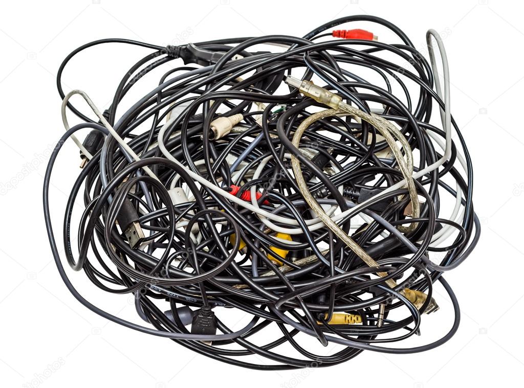 Heap of different cables