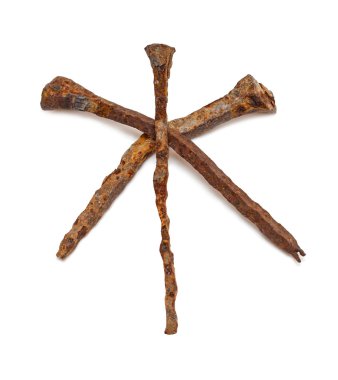eski handforged paslı çivi