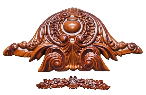 Ornamento de madeira antiga — Fotografia de Stock