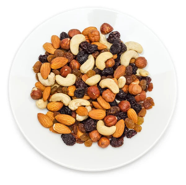 Nueces en plato — Foto de Stock