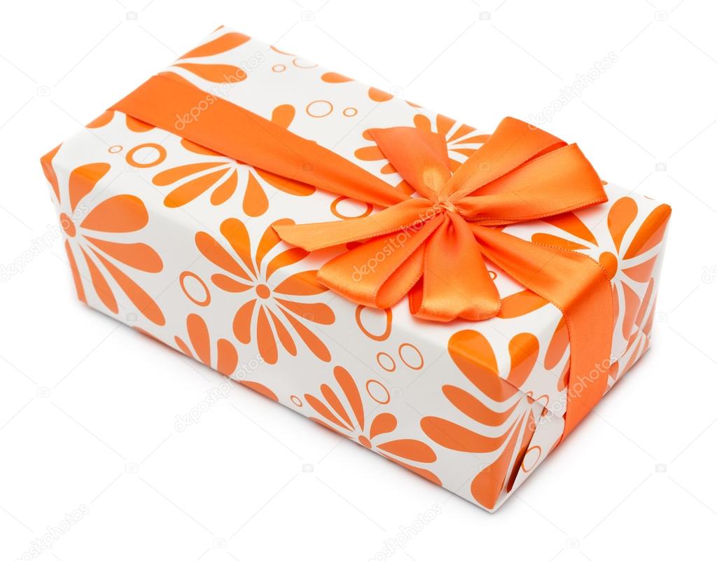 Orange present box