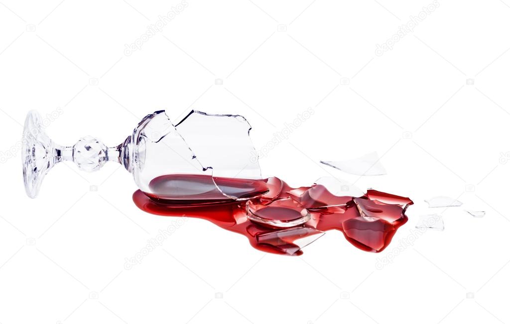  Poured red wine