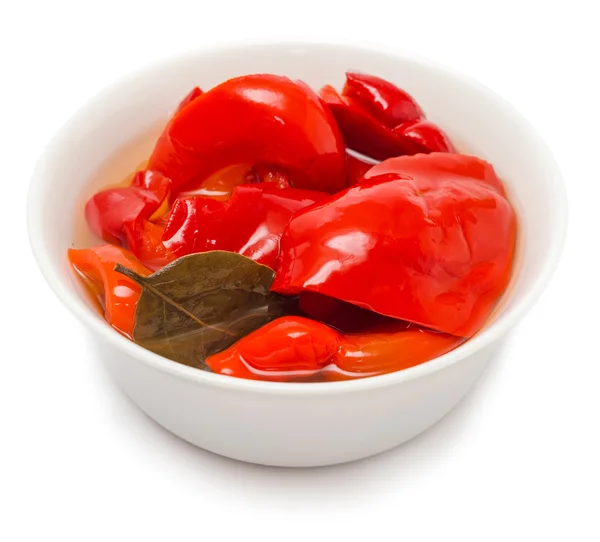 Pimientos rojos en escabeche — Foto de Stock