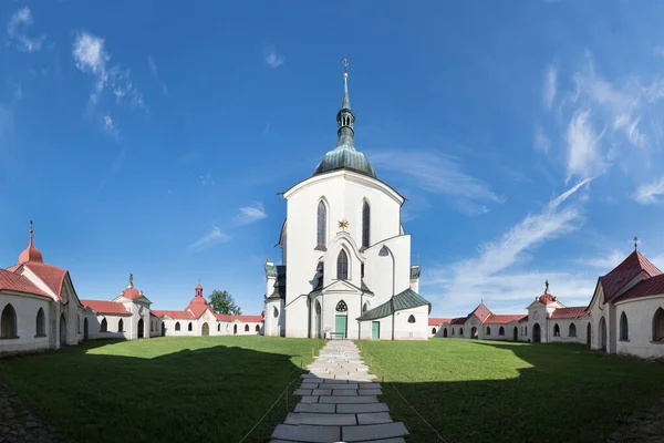 Церква Святого Іоанна Непомуцького Зелена Гора Здар Над Сазаву Чеська — стокове фото