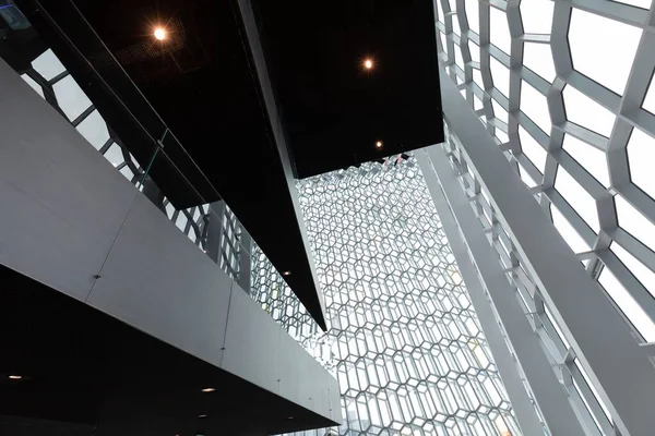 Reykjavik Islandia 2022 Sala Conciertos Harpa Una Impresionante Pieza Arquitectura —  Fotos de Stock