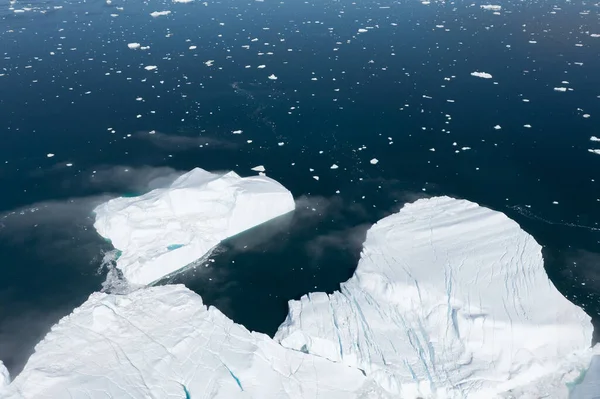 Climate Change Global Warming Icebergs Melting Glacier Ilulissat Glacier Greenland —  Fotos de Stock