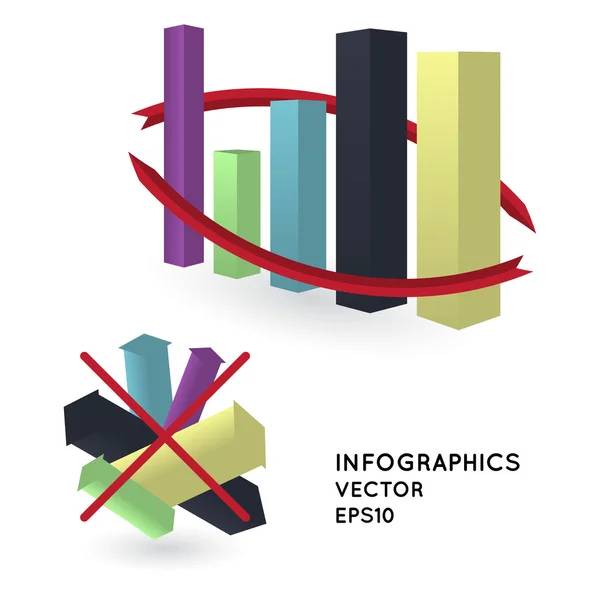 Diagram can be used for infographics — Stock Vector