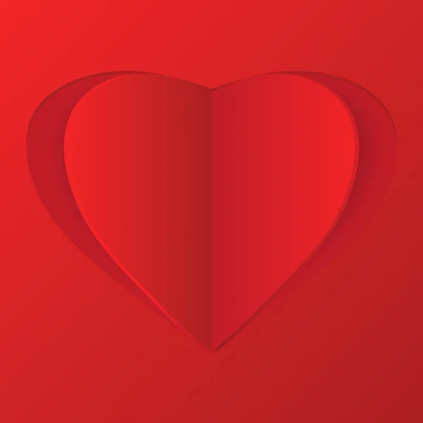 Illustration of paper heart — Stock Vector