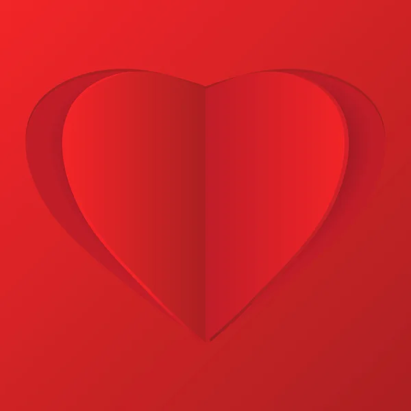 Ilustración del corazón de papel — Vector de stock