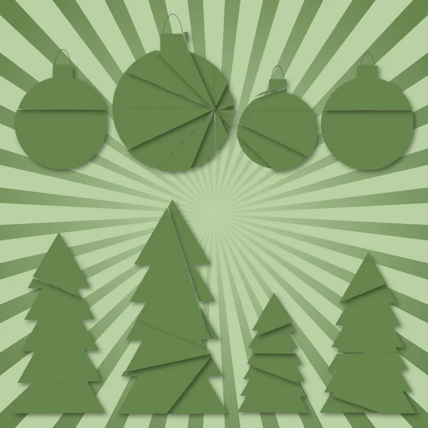 Illustration eines weihnachtlichen Hintergrunds — Stockvektor