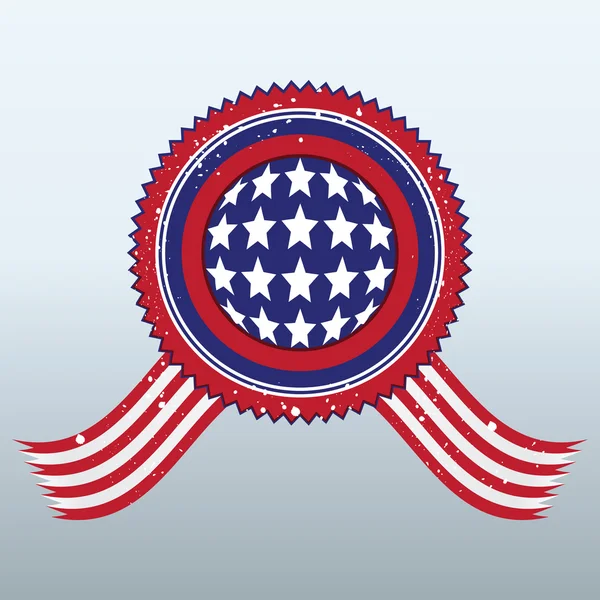 Podepsat se symbolem americké vlajky — Stockový vektor