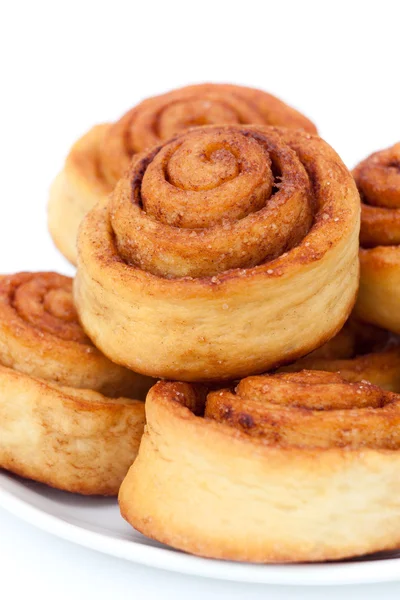 Cinnamon rolls group — Stock Photo, Image