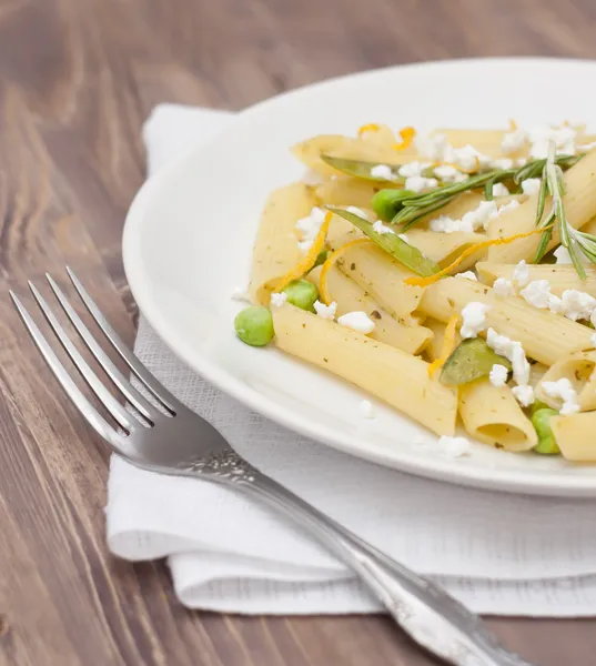 Heerlijke vegetarische pasta — Stockfoto