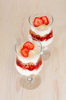 tatlı yoğurt ve granola