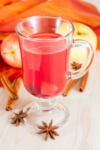 Glas glühwein — Stockfoto