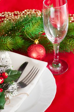 Noel tablo ayarı dekore edilmiş