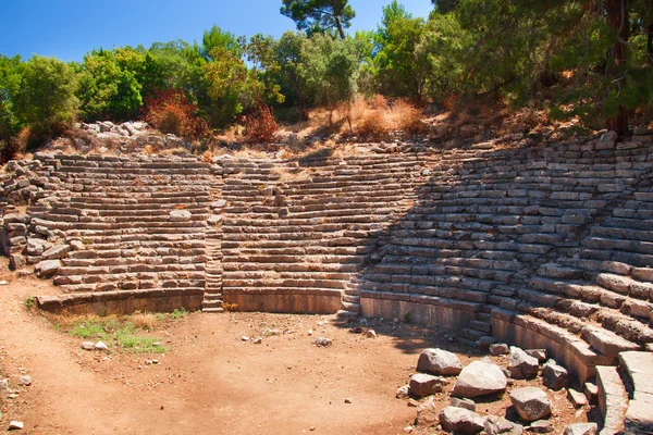 Teatro em Phaselis é uma antiga cidade grega — Fotografia de Stock