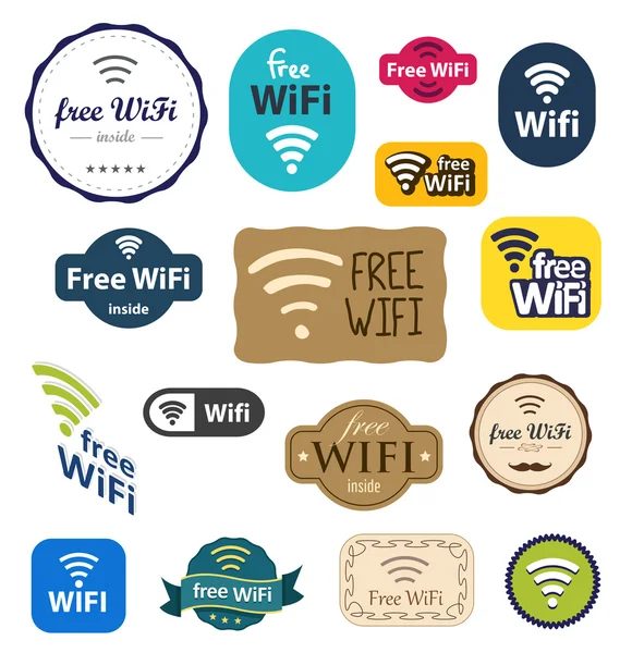 Signo wifi gratis — Vector de stock