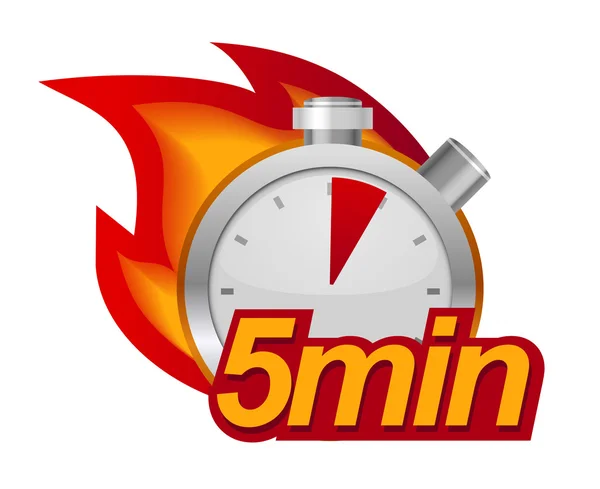 Five minutes timer — Stock Vector