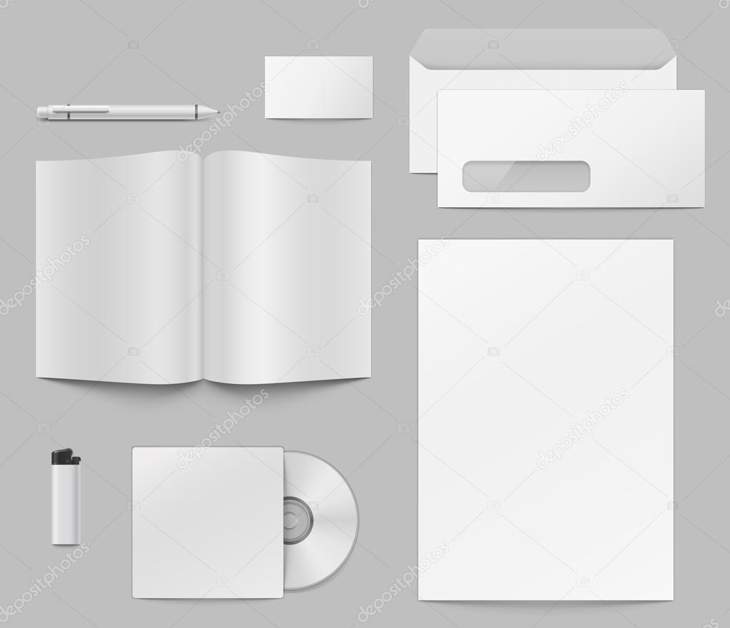 Templates of corporate identity elements.