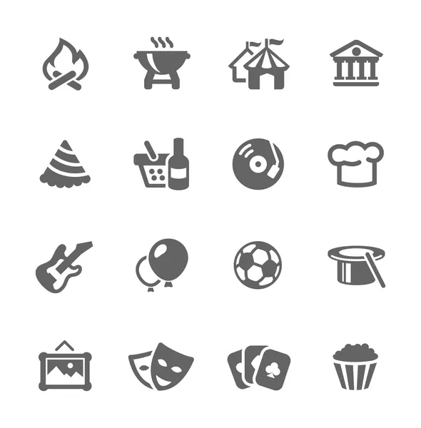 Event icons — Stock Vector