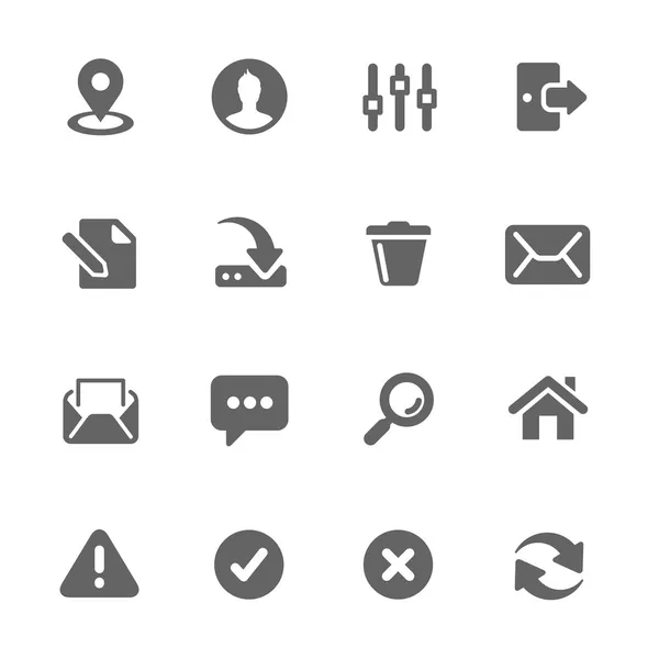 Interface icons — Stock Vector