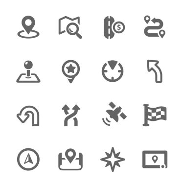 Navigation Icons clipart