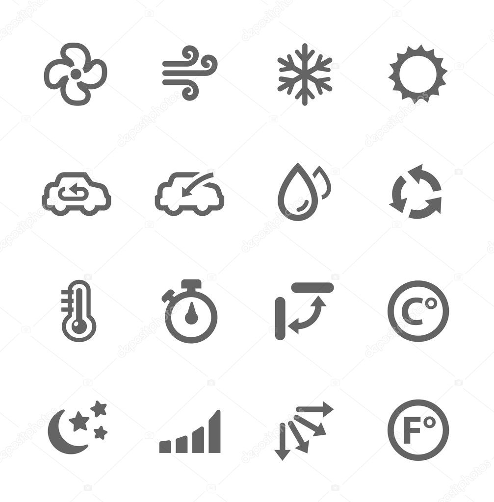 Air Conditioning Icons