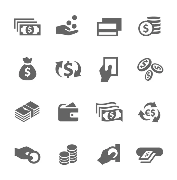 Conjunto de iconos de dinero . Ilustraciones De Stock Sin Royalties Gratis