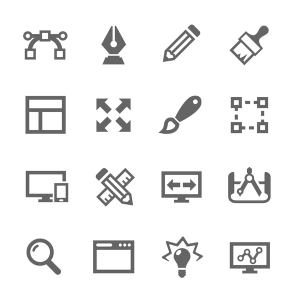 Iconos de diseño — Vector de stock