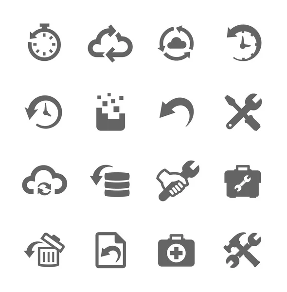 回復と修復のアイコン — ストックベクタ